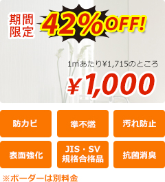 期間限定42％OFF